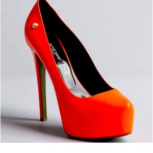ruthie davis orange leather shoes
